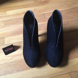 Melissa black booties